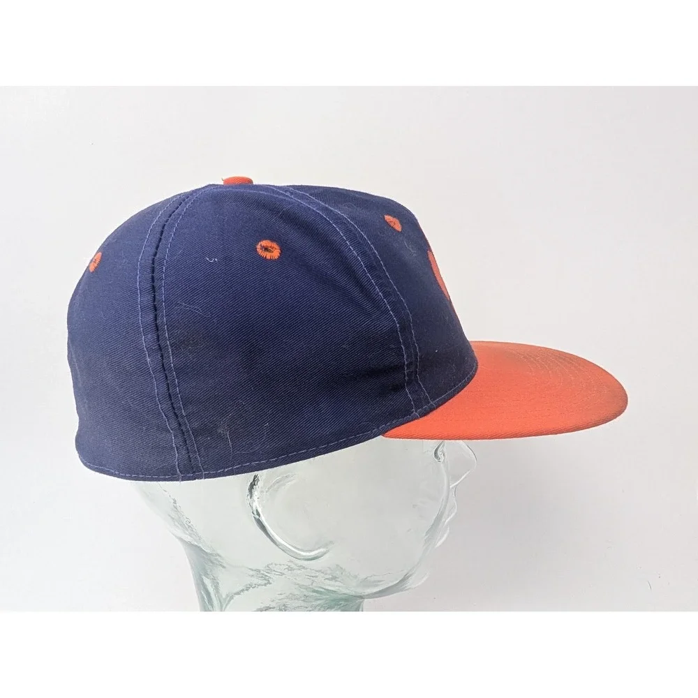 VINTAGE Clemson Tigers Hat Cap Fitted Mens 7 1/8 Blue NCAA Baseball The Game